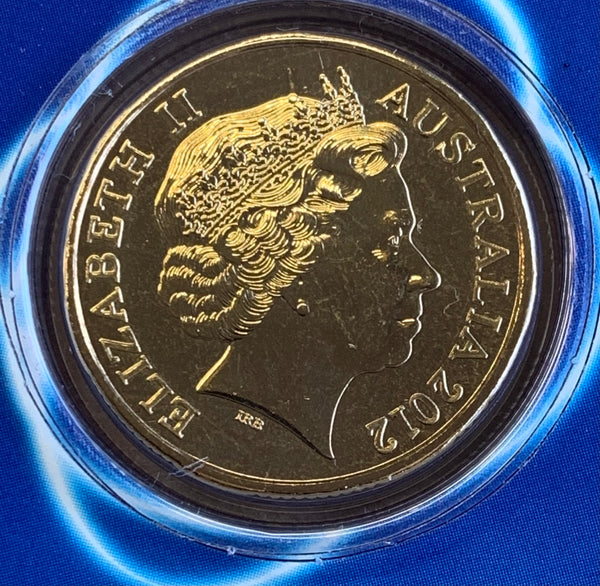 Australia 2012 Royal Australian Mint $1 Wheat Sheaf Bluebell Counterstamp Dollar Coin