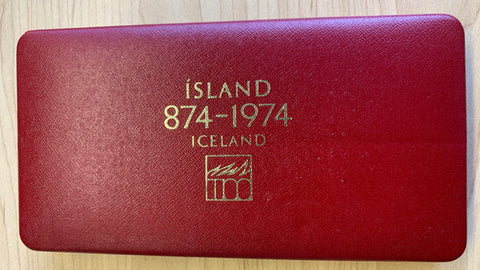 Iceland 1974  Silver Proof Set Superb Condition.