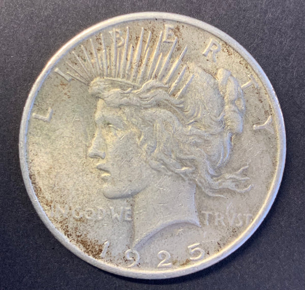 USA 1925 $1 Peace Silver Dollar