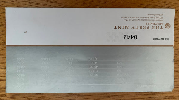 Australia 2017 Perth Mint Kangaroo .9999 Silver Coin Set