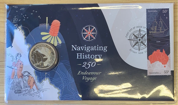 Australia 2020 Navigating History PNC with $1 coin