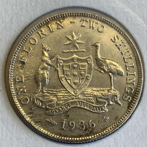 Australia 1936 2/- Florin aUnc