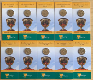 Australian 2011 The Presidents Cup RAM $1  Uncirculated Coin x 10