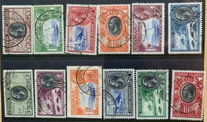 Cayman Islands West Indies Caribbean SG 96/107 KGV Set of 12 used