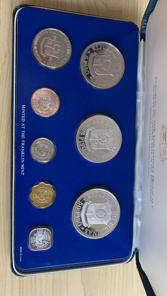 Philippines 1975 Proof  Coin Set includes silver coins