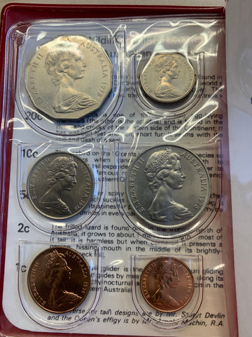 Australia 1978 Royal Australian Mint Uncirculated Coin Set