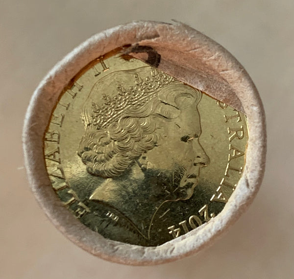 Australia 2014 Royal Australian Mint $2 Remembrance Day Coloured Uncirculated Coin RAM mint Roll