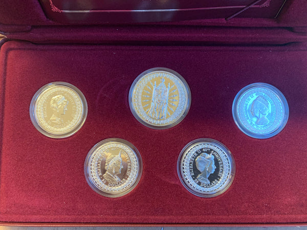 Australia 1992 Royal Australian Mint Royal Ladies In Silver Australia 4 x Silver $25 Proof Coins & 50 gram silver medalion