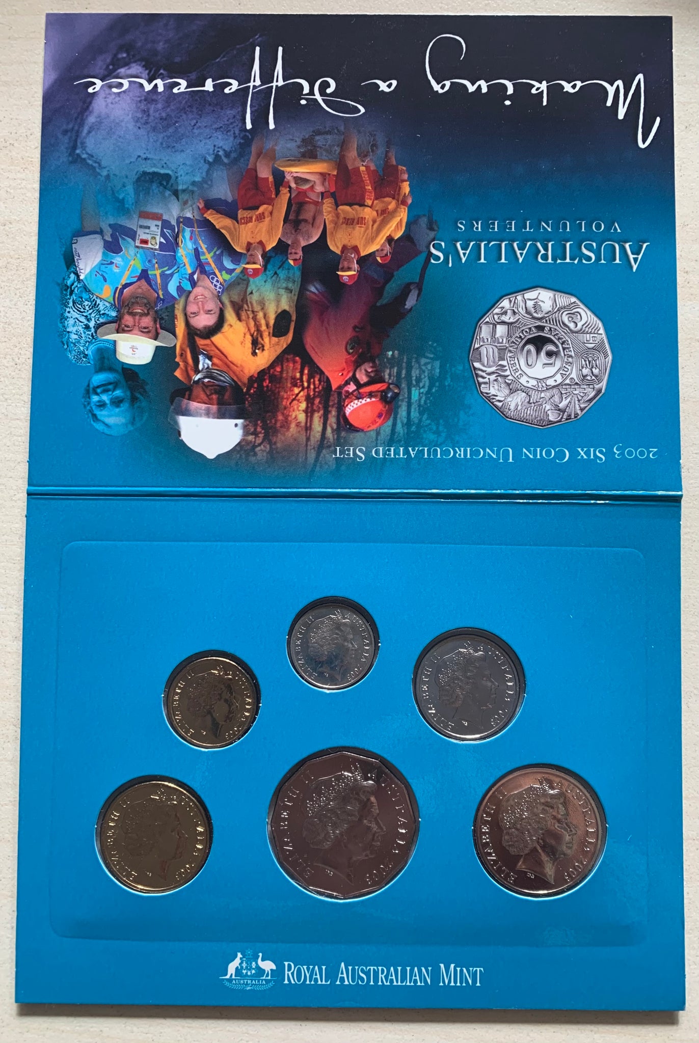 Australia 2003 Royal Australian Mint Volunteers uncirculated Coin Set