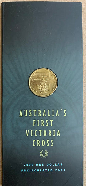 Australia 2000 Victoria Cross Carded $1 Uncirculated Coin