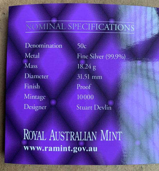 Australia 2012 Royal Australian Mint 2012 Diamond Jubilee .999 Silver Proof Coin