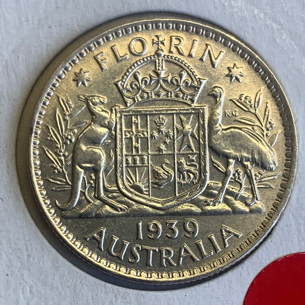 Australia 1939 2/- Florin in Extremely Fine condition.