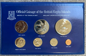 British Virgin Islands 1980 Birds Specimen Coin Set