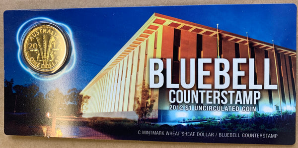 Australia 2012 Royal Australian Mint $1 Wheat Sheaf Bluebell Counterstamp Dollar Coin