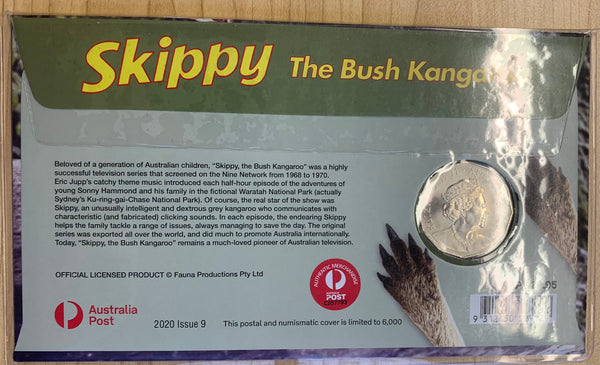 2020 Australia 50c Coloured  Skippy the Bush Kangaroo Coin PNC