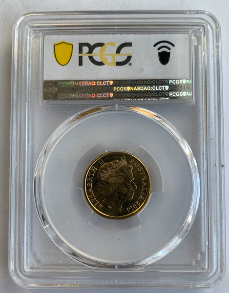 2013 $2 Coloured coin for 60th Anniversary of the Coronation of Queen Elizabeth II, no mintmark. PCGS graded MS64