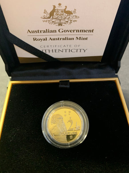 2018 ANDA Australia 30 years of the $2 Proof Coin  with "M" Privy Mark