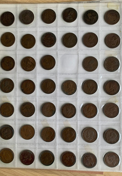 Australia Half Penny, ½d Halfpenny complete Set Excluding 1923