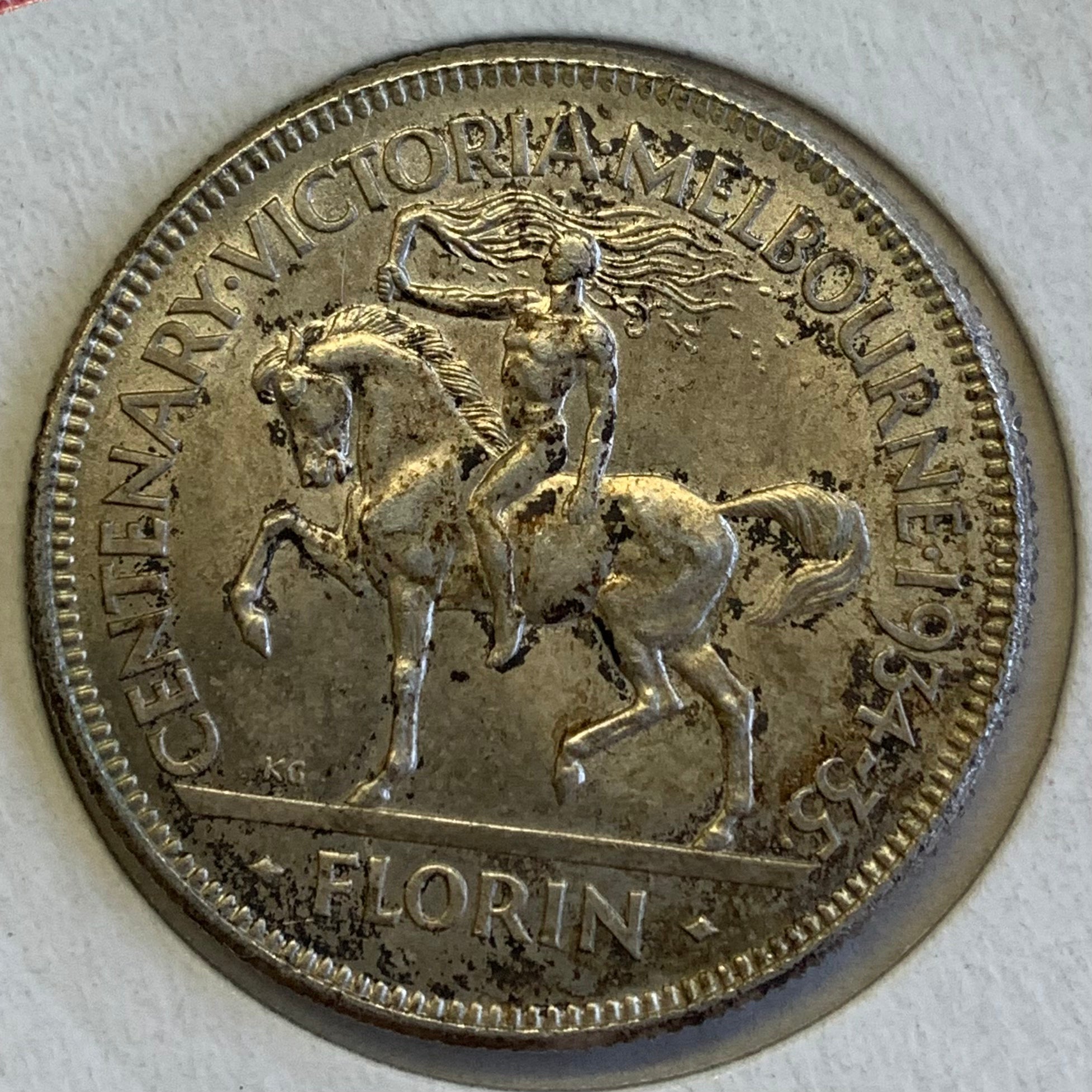 Australia 1934-5 Melbourne Centenary Florin EF