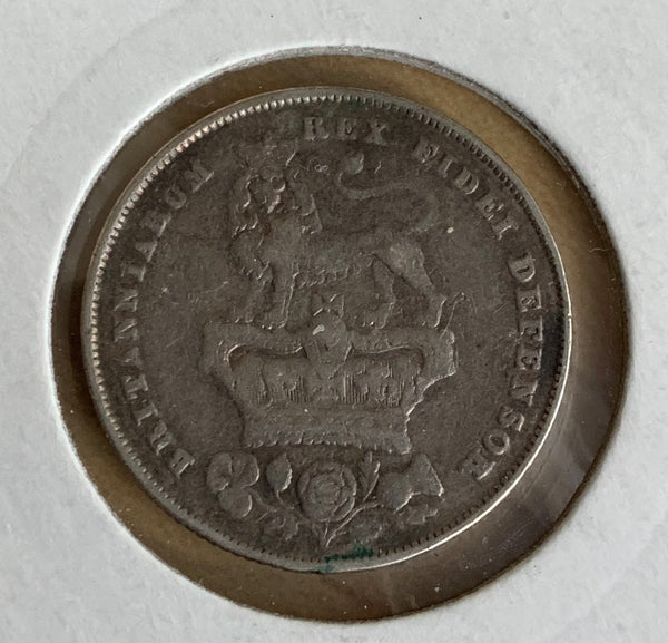 UK Great Britain George IV, 1825 Shilling Coin