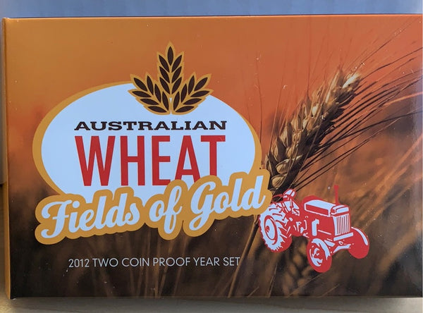 Australia 2012 Royal Australian Mint Australian Wheat 2 Coin Proof Set