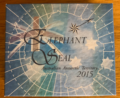 Australia Antarctic 2015 Perth Mint Australian Antarctic Territory Elephant Seal $1 1oz .999 Silver Proof Coin