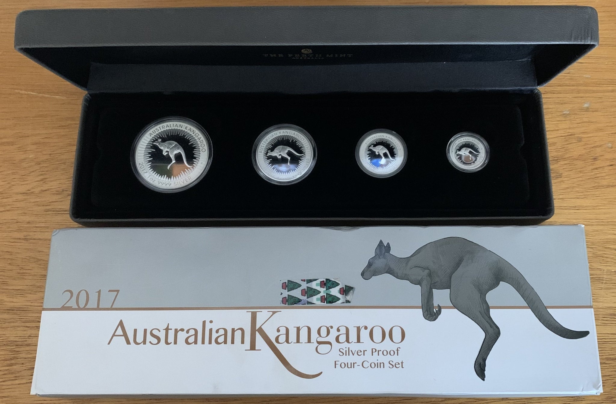 Australia 2017 Perth Mint Kangaroo .9999 Silver Coin Set