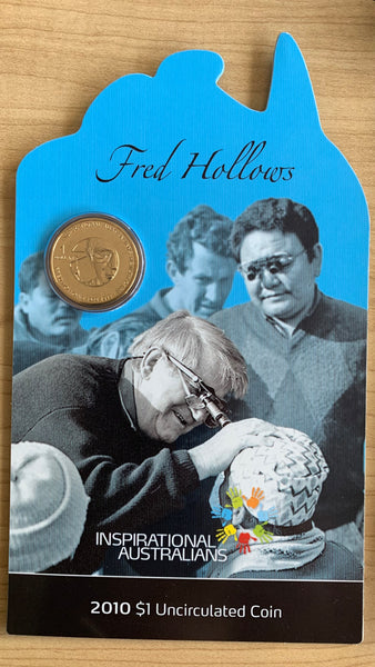 Australian 2010 RAM $1 Fred Hollows Uncirculated Coin