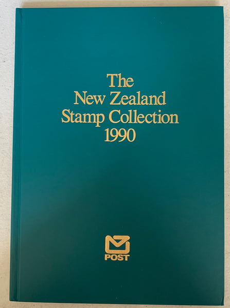 New Zealand 1990 Post Office Year Book containing all the different simplified stamps issued that year
