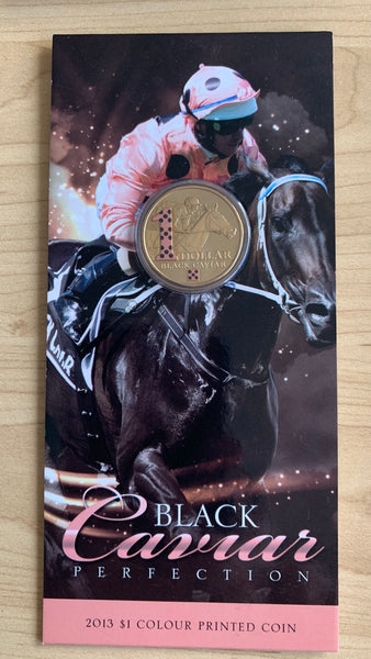 Australia 2013 Royal Australian Mint $1 Black Caviar Coloured Uncirculated Coin