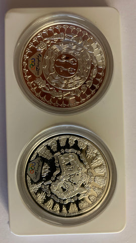 Australia 2000 Royal Australian Mint $5 Sydney Olympics The Dreamtime Set Silver Proof 2 Coin Set