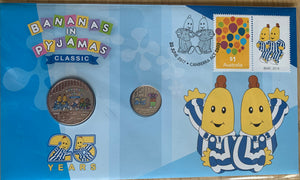 2017 Australian Bananas in Pajamas Coloured 5c & 20c PNC