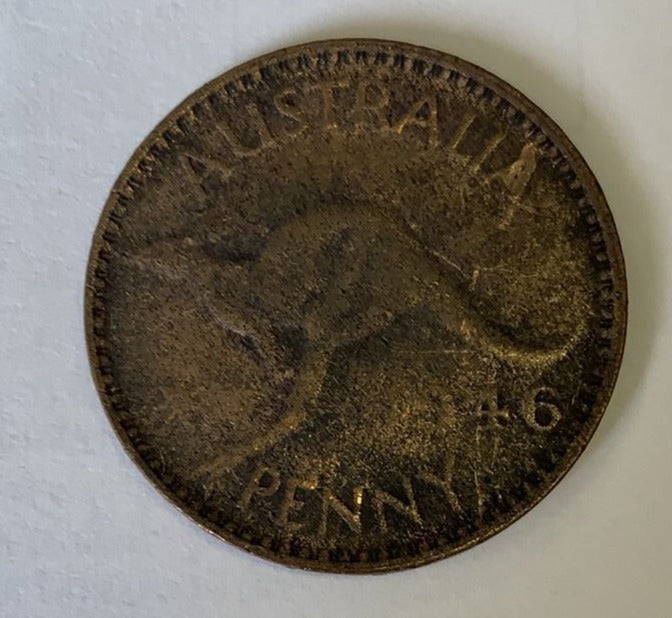 Australia 1946 Penny King George VI Scarce