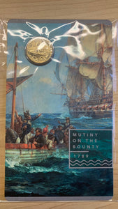 Australia 2019 Royal Australian Mint $1 Mutiny on the Bounty Carded Uncirculated Coin