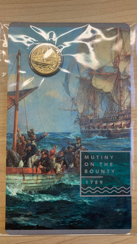 Australia 2019 Royal Australian Mint $1 Mutiny on the Bounty Carded Uncirculated Coin