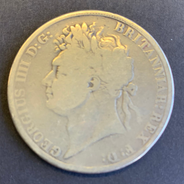 Great Britain 1821 George III Crown 5/- Silver