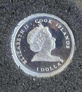 Cook Islands $1 Henry VIII .5 grams Platinum Proof Coin.