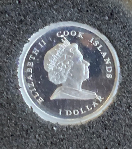 Cook Islands $1 Henry VIII .5 grams Platinum Proof Coin.