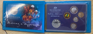 Australia 2003 Royal Australian Mint Volunteers Proof Coin Set no outer box