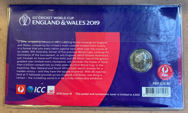 2019 ICC Cricket World Cup PNC with $1 coin