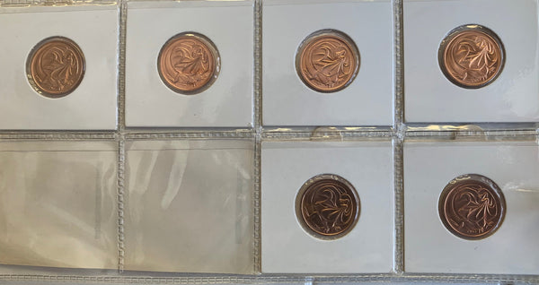 Australia 1966-1991 2c Uncirculated Coin Collection