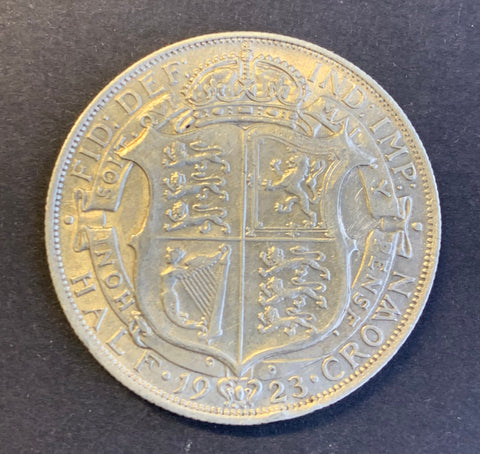 Great Britain 1923 George V Half Crown Extremely Fine Condition