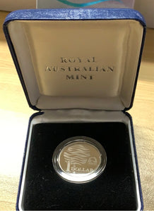 Australia $1 One Dollar 1993 Water Is Life Silver  Proof Coin