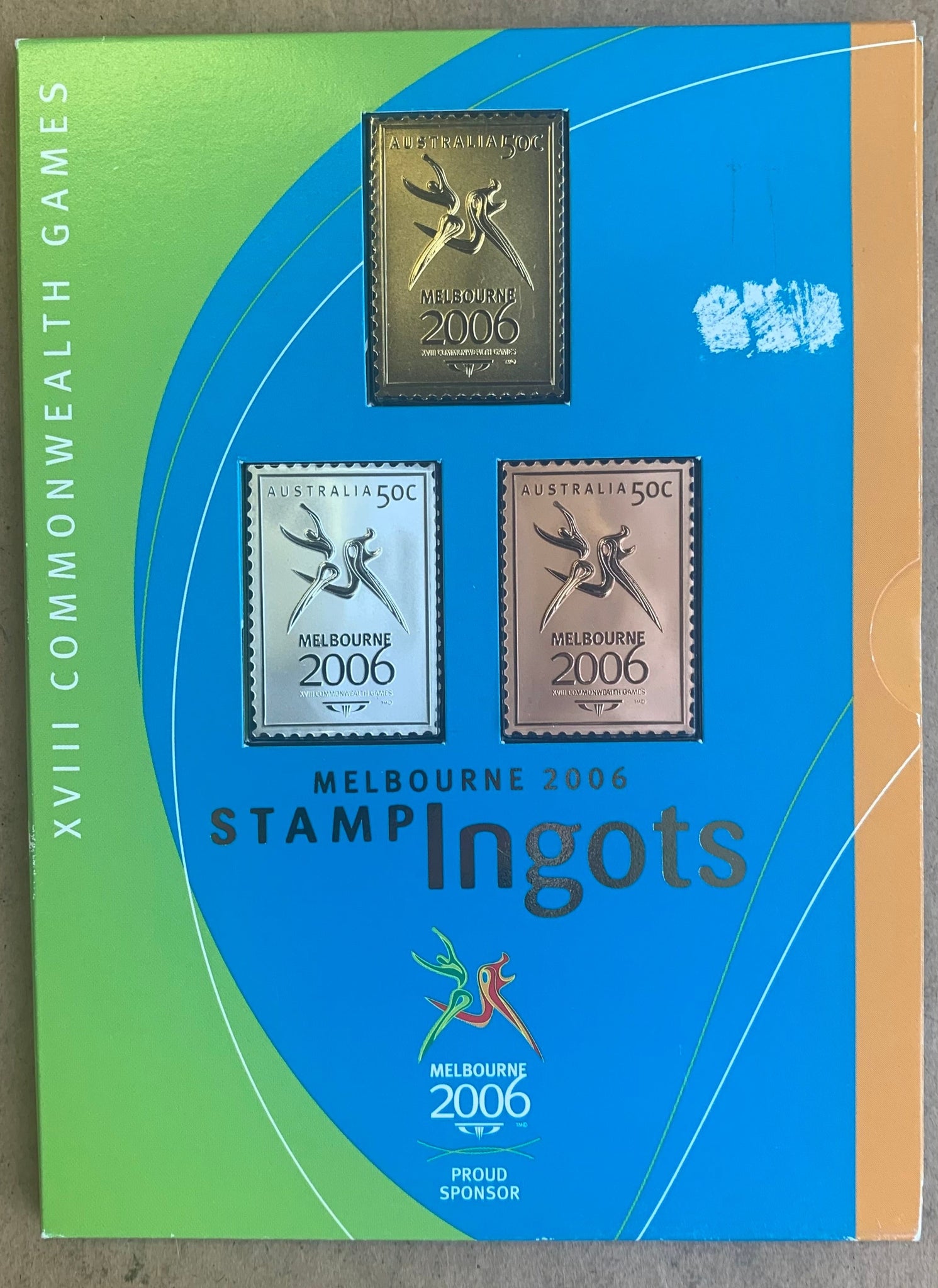 Australia 2006 Commonwealth Games 50c Stamp Ingots