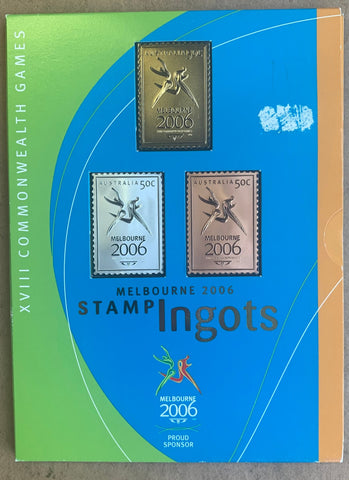 Australia 2006 Commonwealth Games 50c Stamp Ingots