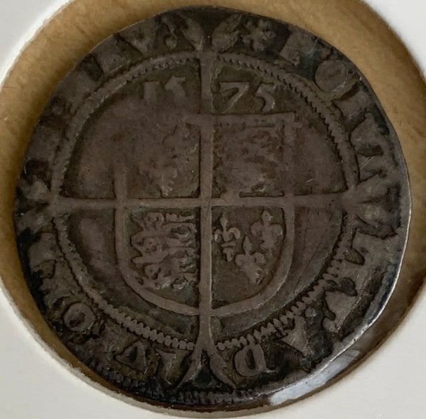 Great Britain: 1575 Elizabeth I Silver Sixpence 6d