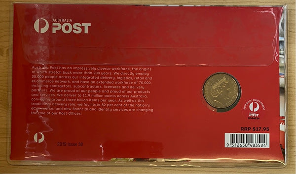 Australia 2019 Australia Post PNC with $1 coin