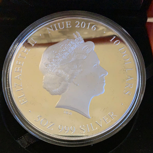 Niue 2016 First World War Series - Western Front 5oz 999 Silver Coin Box Cert