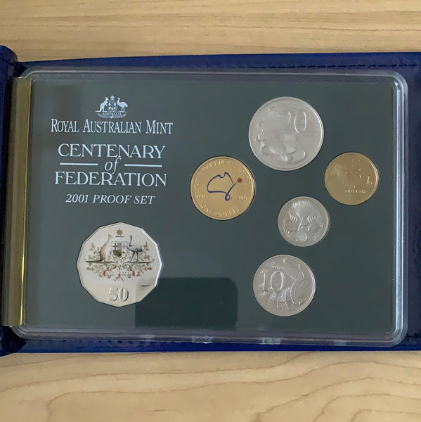 Australia 2001 Royal Australian Mint Centenary of Federation Proof Coin Set