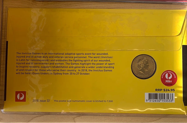 Australia 2018 Invictus Games PNC with $1 coin